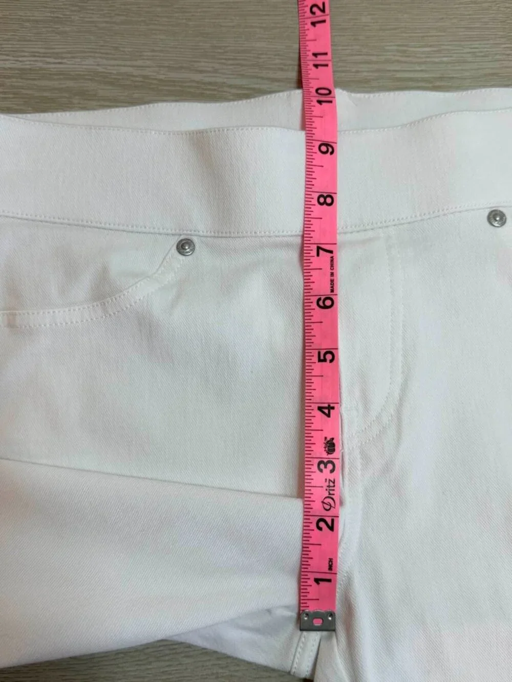 Simply Vera Vera Wang Women's Simply Vera White Bermuda Shorts M - Picture 10 of 12
